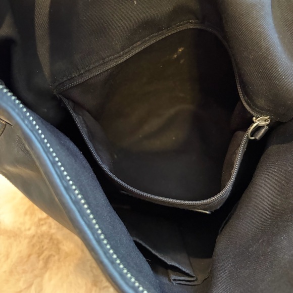 Coach Classic Black Leather Hobo Bag with Tassel - Picture 11 of 12